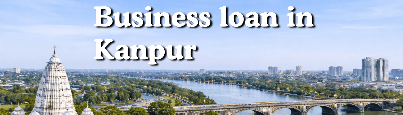 Aerial view of Kanpur featuring JK Temple and Ganges River with city skyline in daylight representing business environment in Kanpur